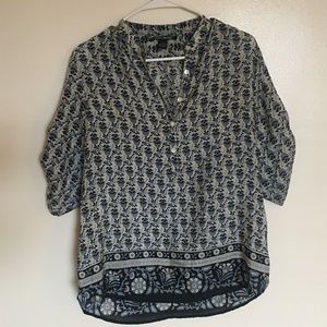 Lucky Brand Silk Paisley Button Shirt